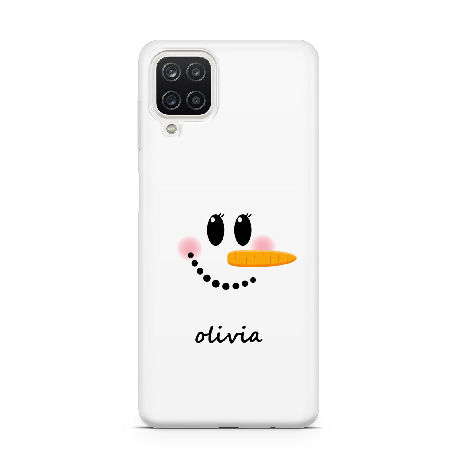 Personalised Snowwoman Samsung A12 Case