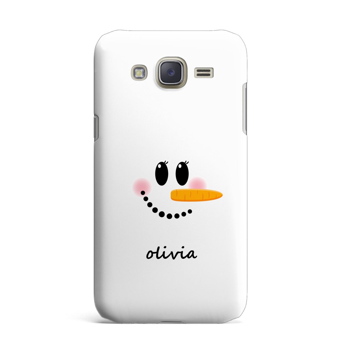 Personalised Snowwoman Samsung Galaxy J7 Case