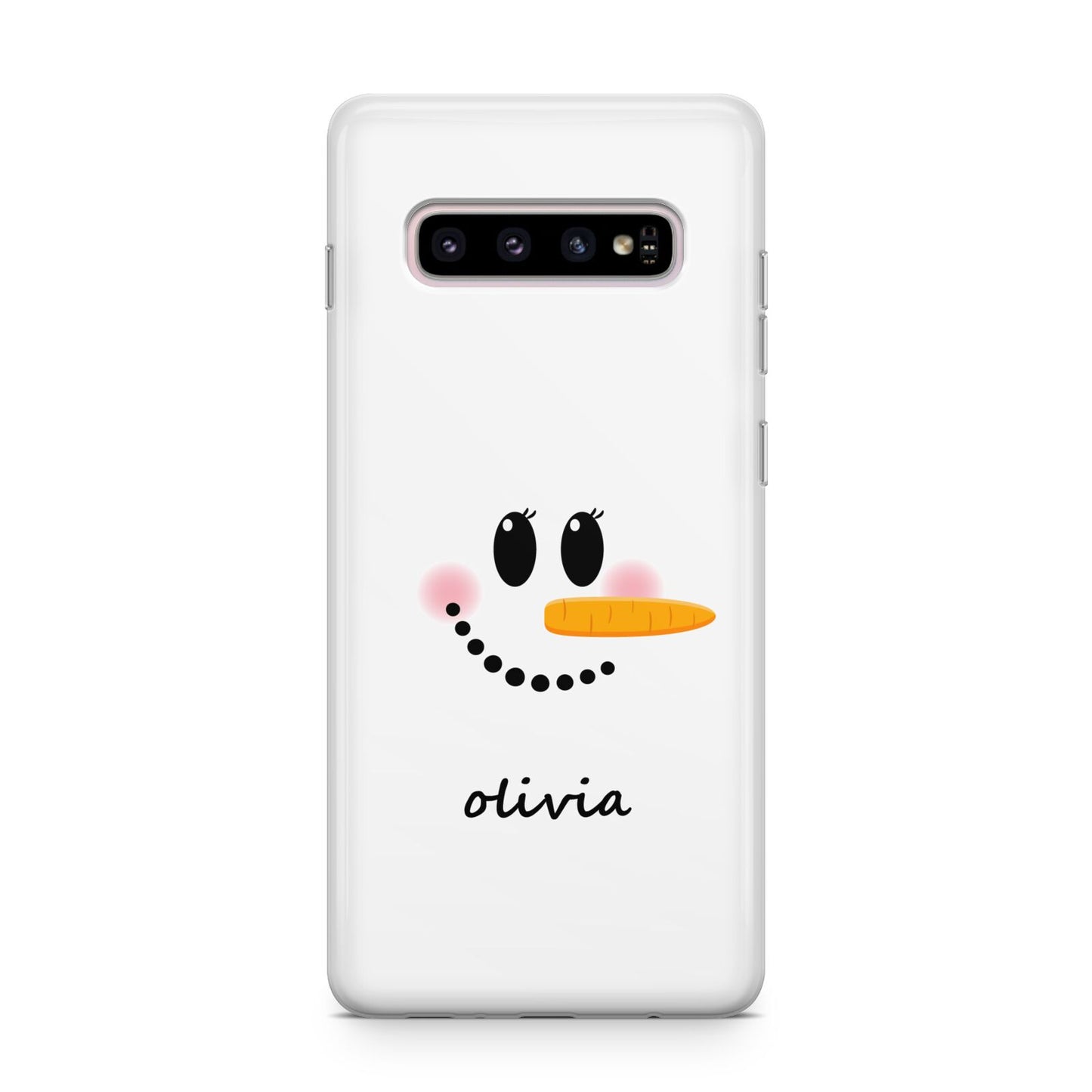 Personalised Snowwoman Samsung Galaxy S10 Plus Case