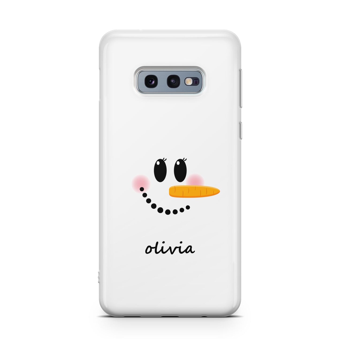 Personalised Snowwoman Samsung Galaxy S10E Case