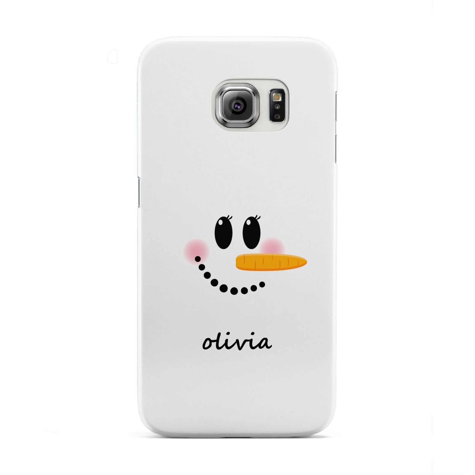 Personalised Snowwoman Samsung Galaxy S6 Edge Case