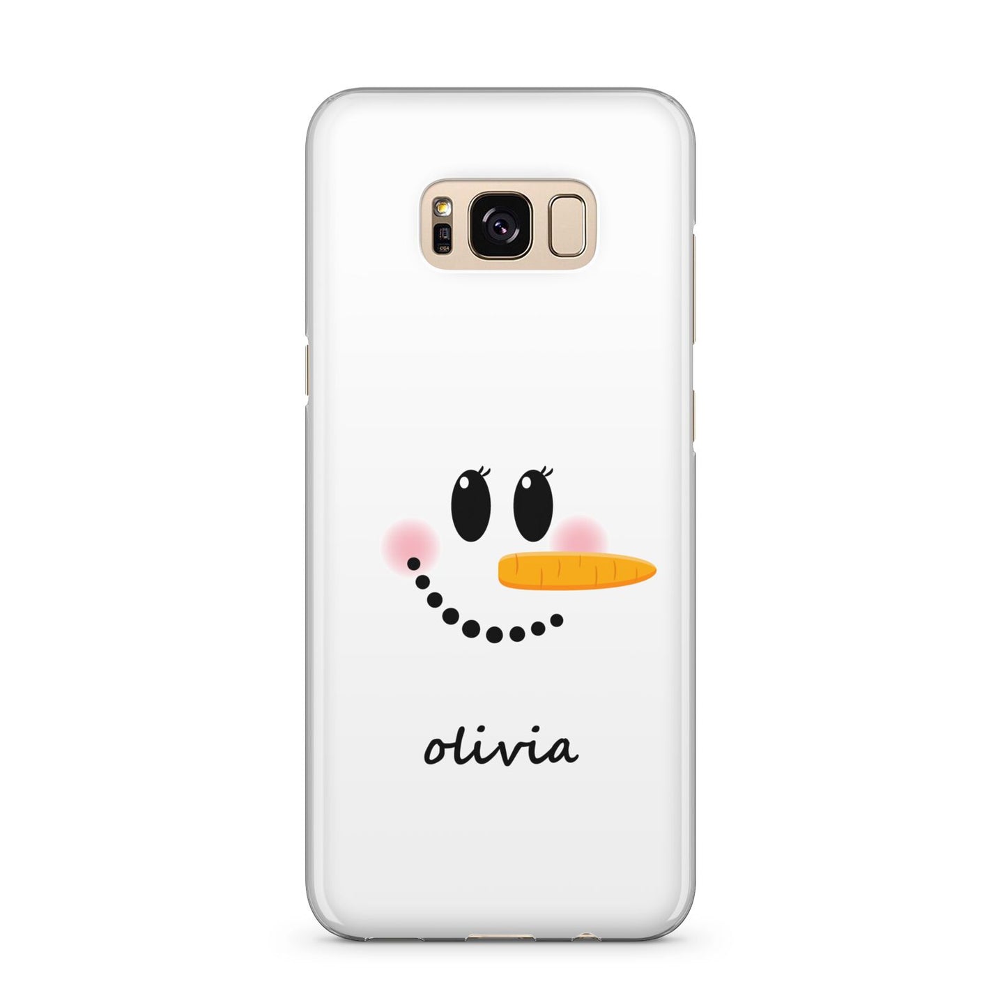 Personalised Snowwoman Samsung Galaxy S8 Plus Case