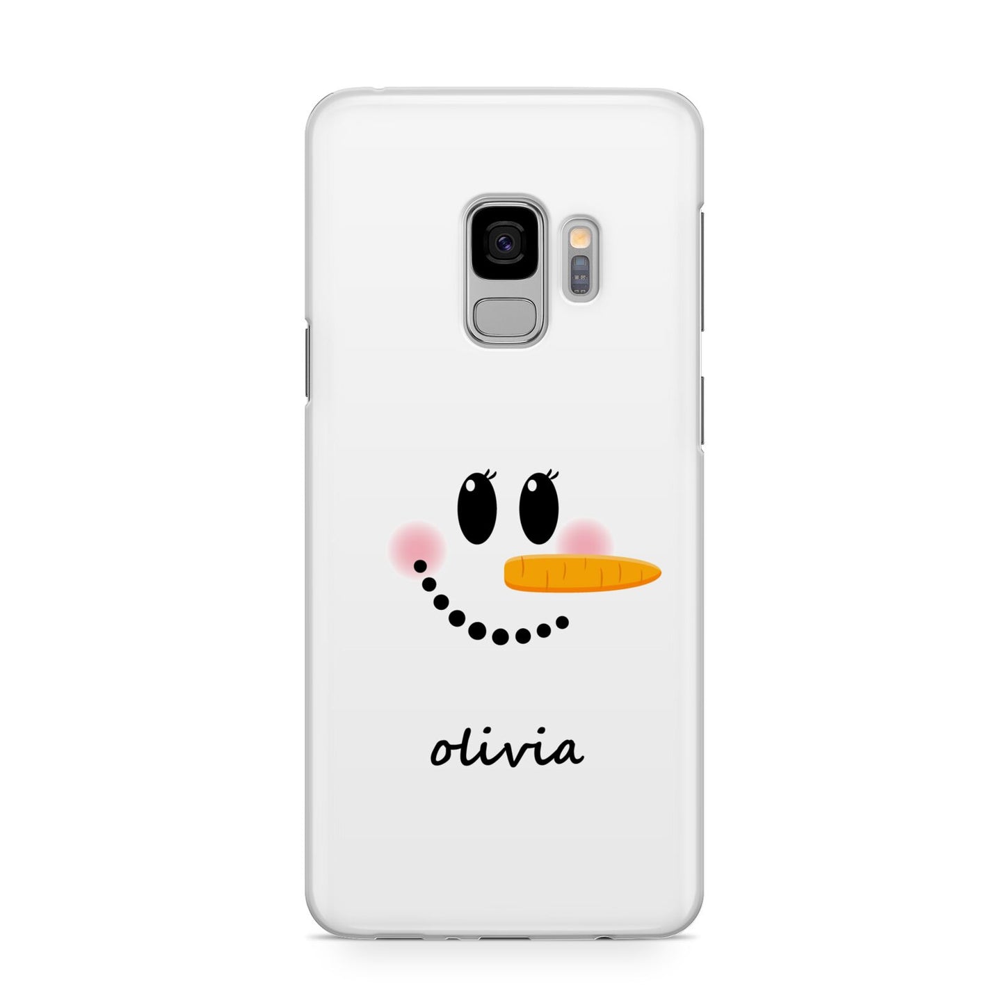 Personalised Snowwoman Samsung Galaxy S9 Case