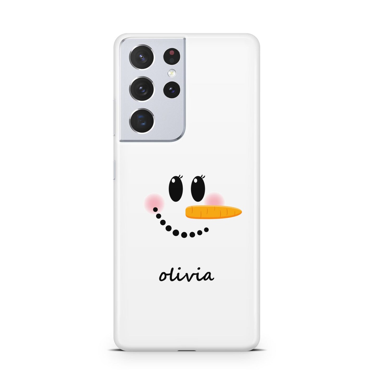 Personalised Snowwoman Samsung S21 Ultra Case