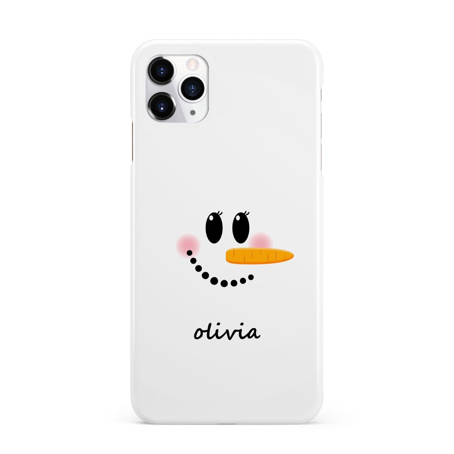 Personalised Snowwoman iPhone 11 Pro Max 3D Snap Case