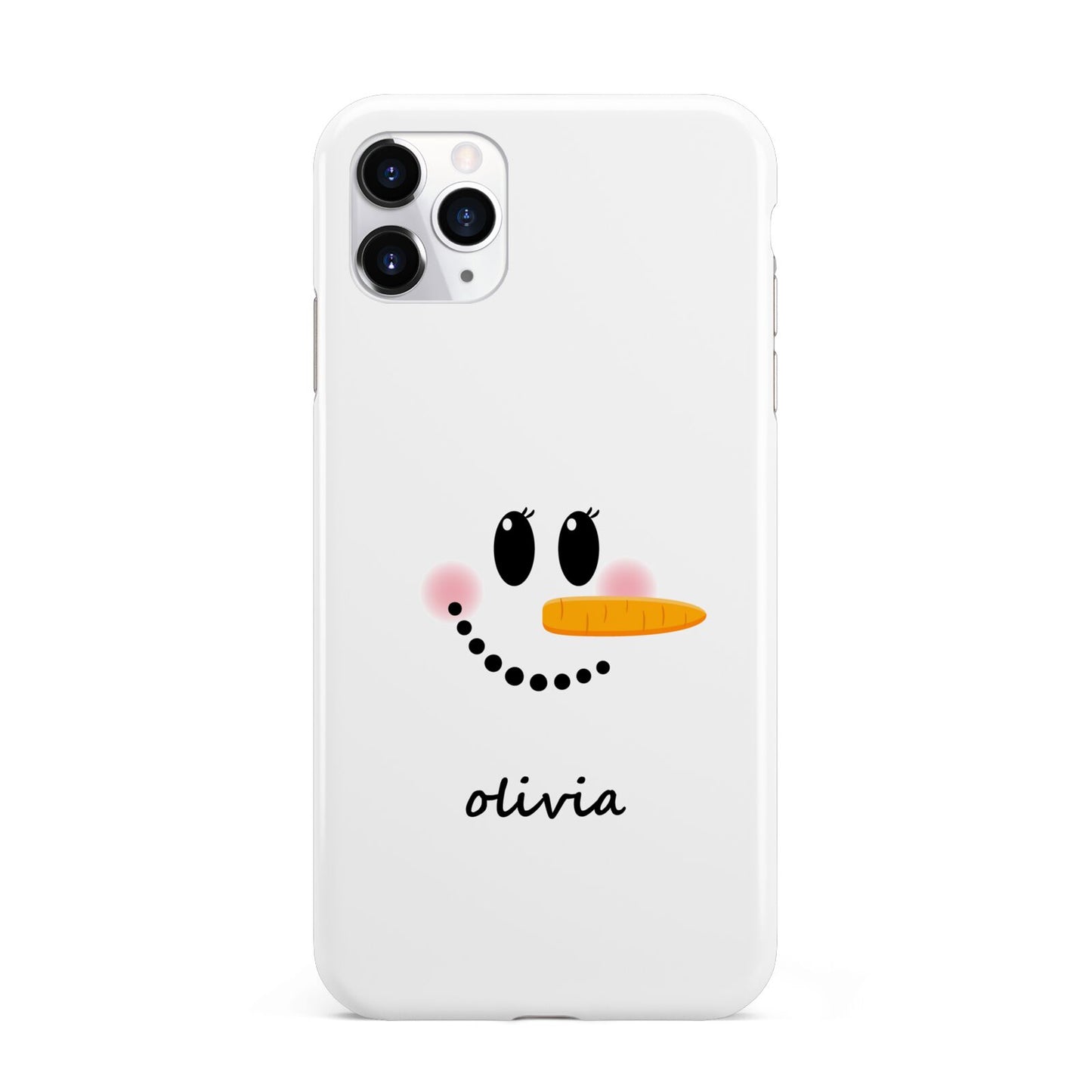 Personalised Snowwoman iPhone 11 Pro Max 3D Tough Case