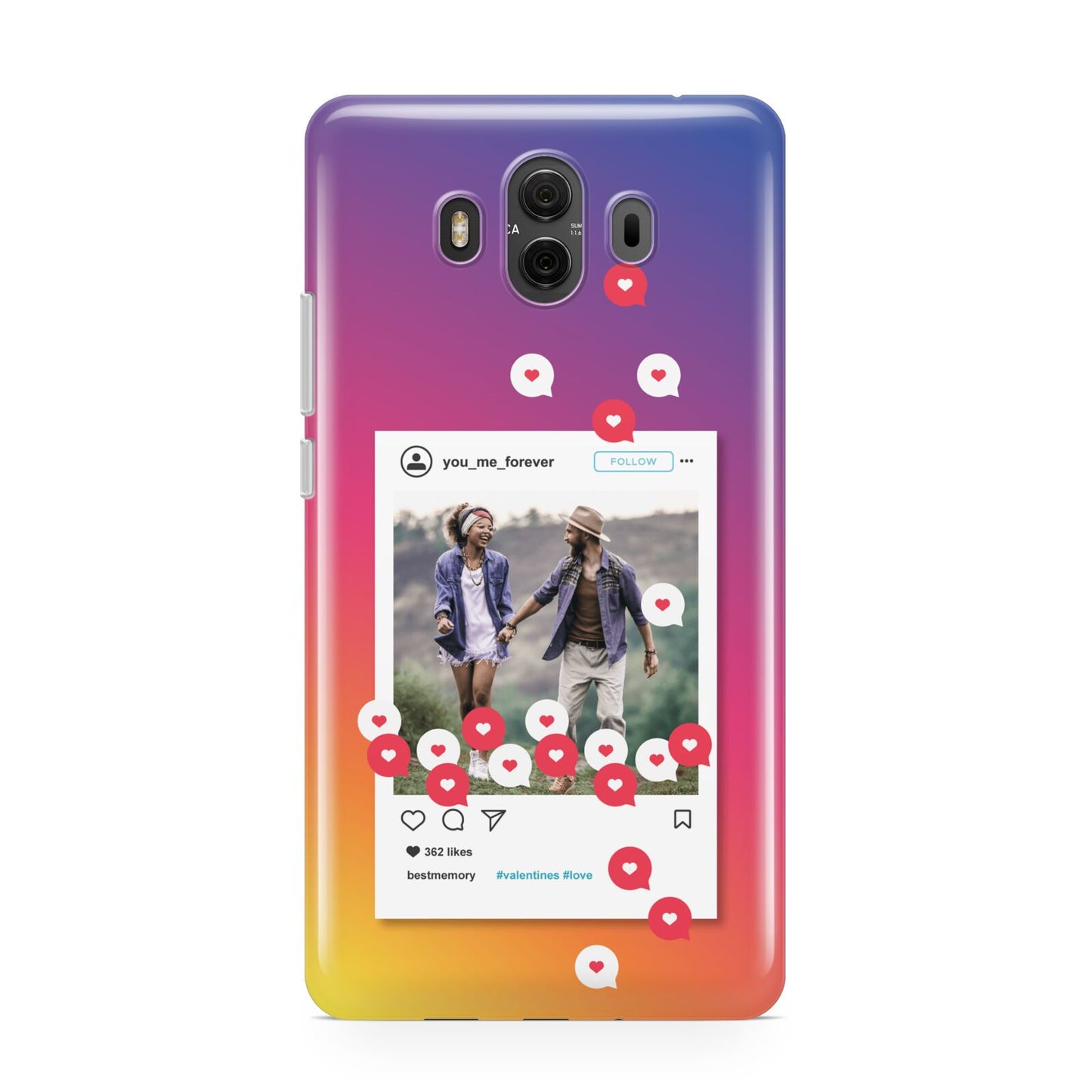 Personalised Social Media Photo Huawei Mate 10 Protective Phone Case