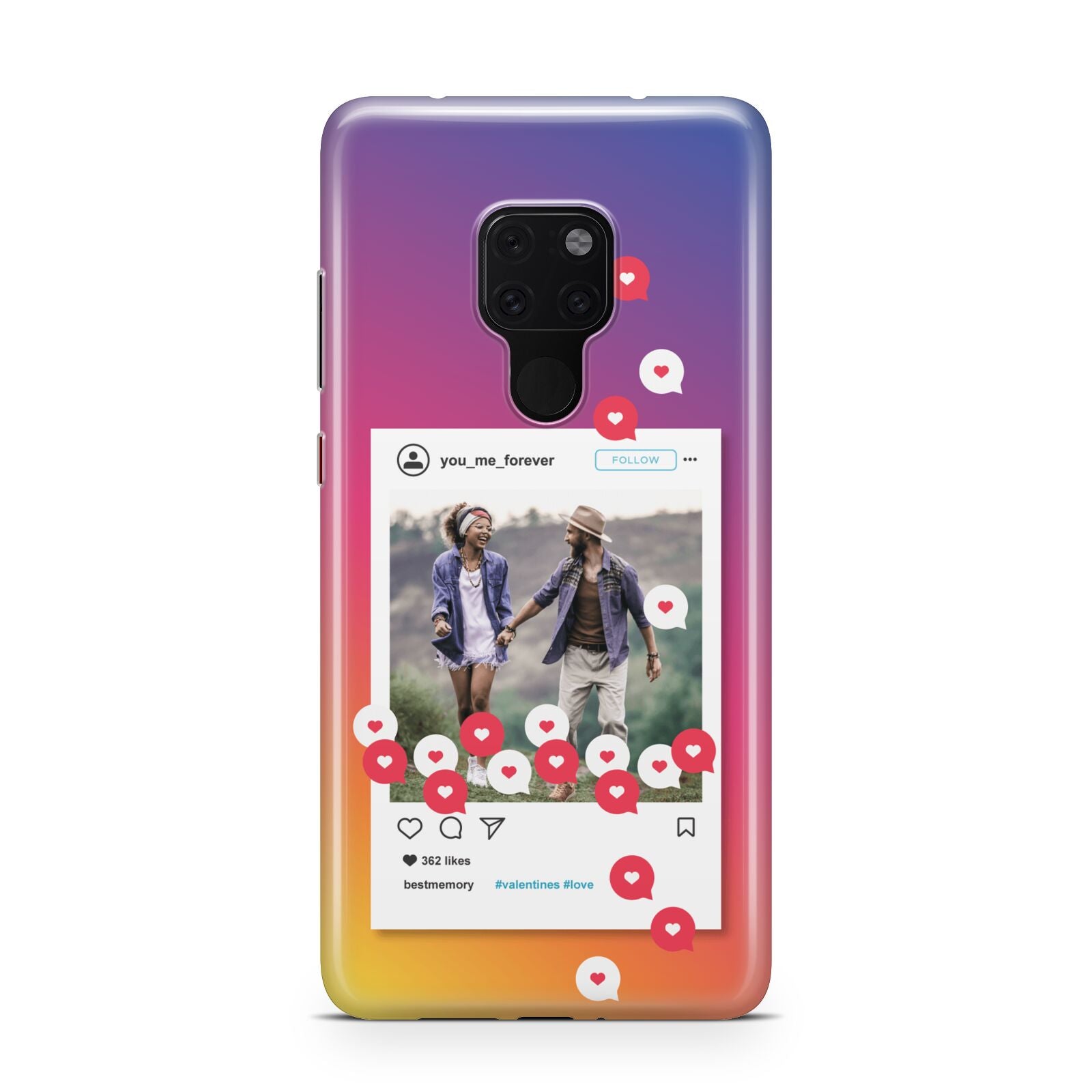 Personalised Social Media Photo Huawei Mate 20 Phone Case