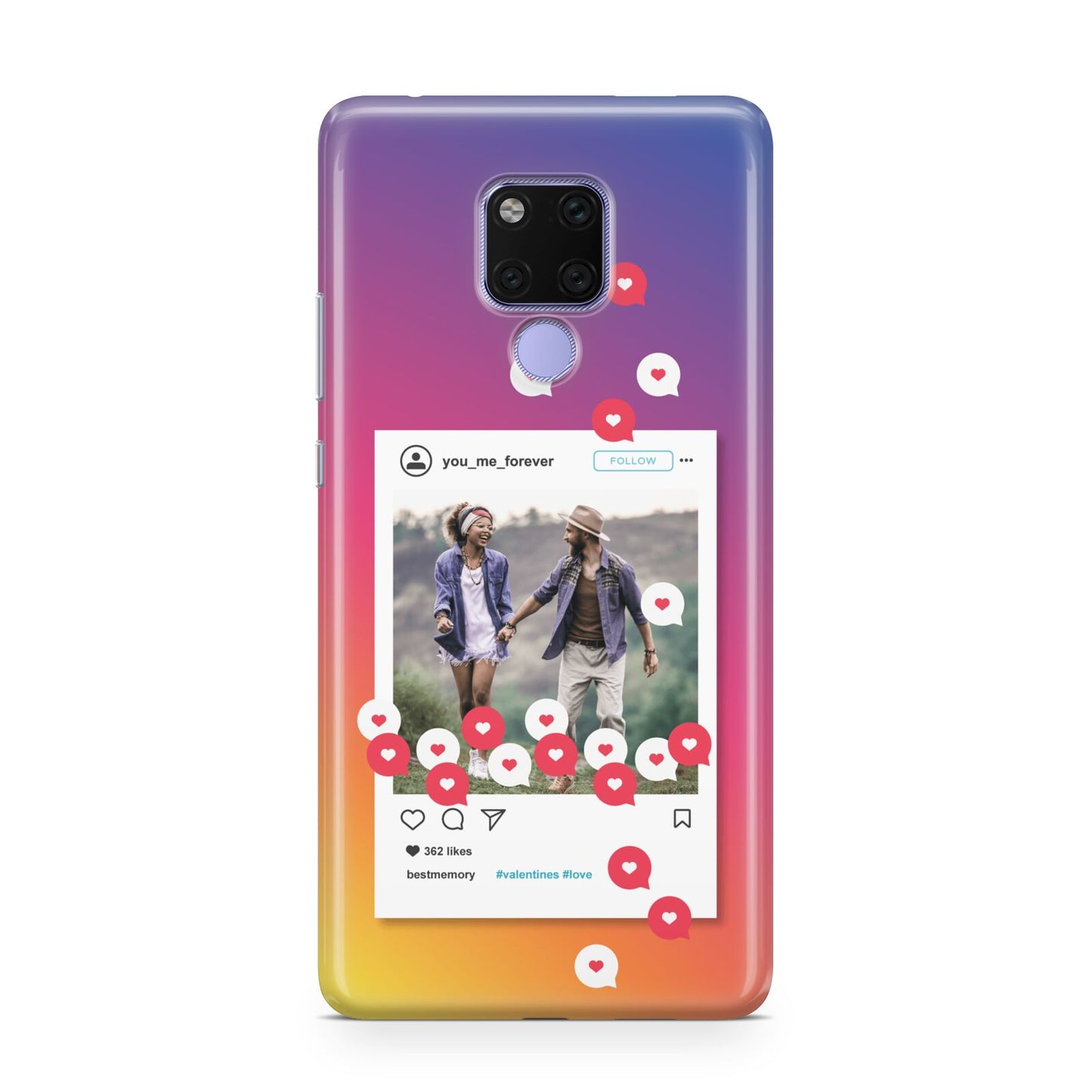 Personalised Social Media Photo Huawei Mate 20X Phone Case