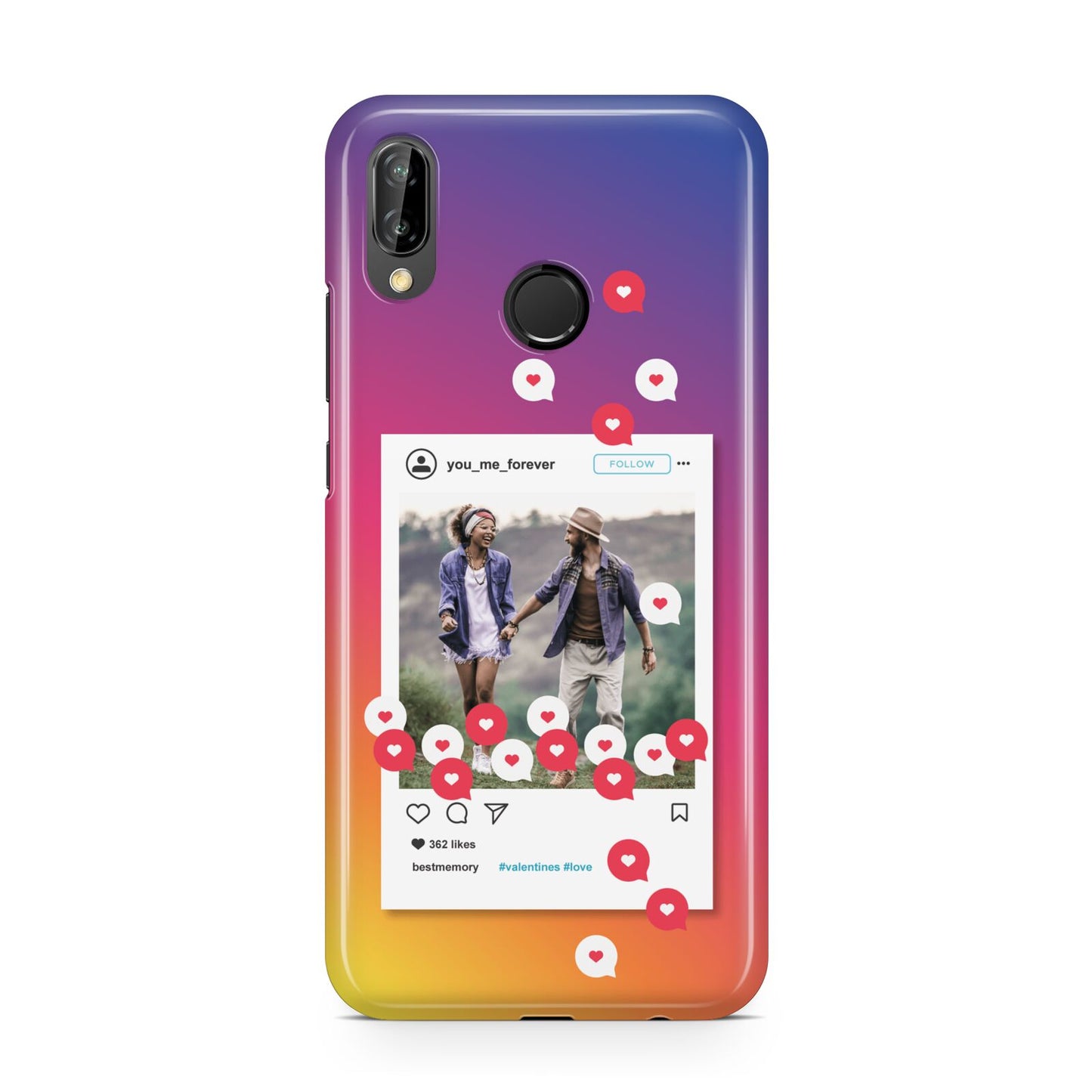 Personalised Social Media Photo Huawei P20 Lite Phone Case