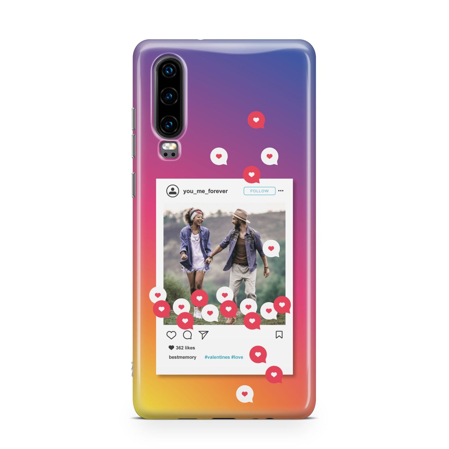 Personalised Social Media Photo Huawei P30 Phone Case