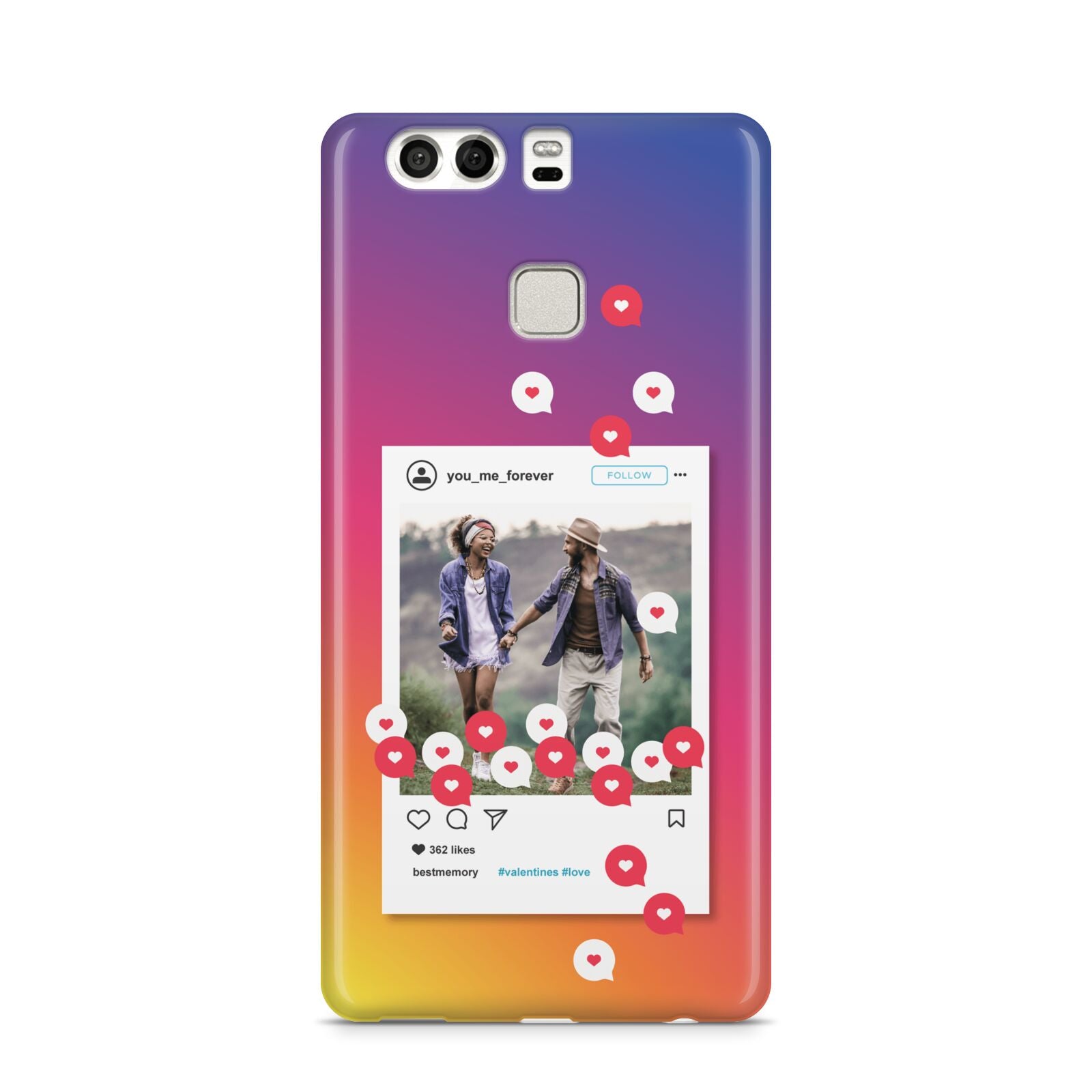 Personalised Social Media Photo Huawei P9 Case