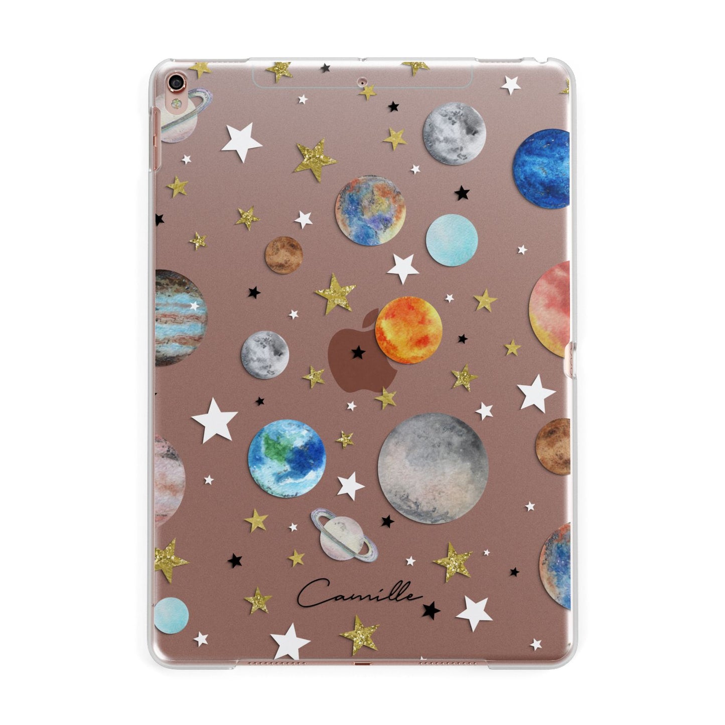 Personalised Solar System Apple iPad Rose Gold Case