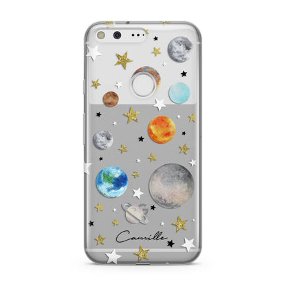 Personalised Solar System Google Pixel Case