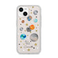Personalised Solar System iPhone 14 Clear Tough Case Starlight