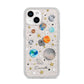 Personalised Solar System iPhone 14 Glitter Tough Case Starlight