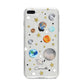 Personalised Solar System iPhone 8 Plus Bumper Case on Silver iPhone