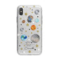 Personalised Solar System iPhone X Bumper Case on Silver iPhone Alternative Image 1