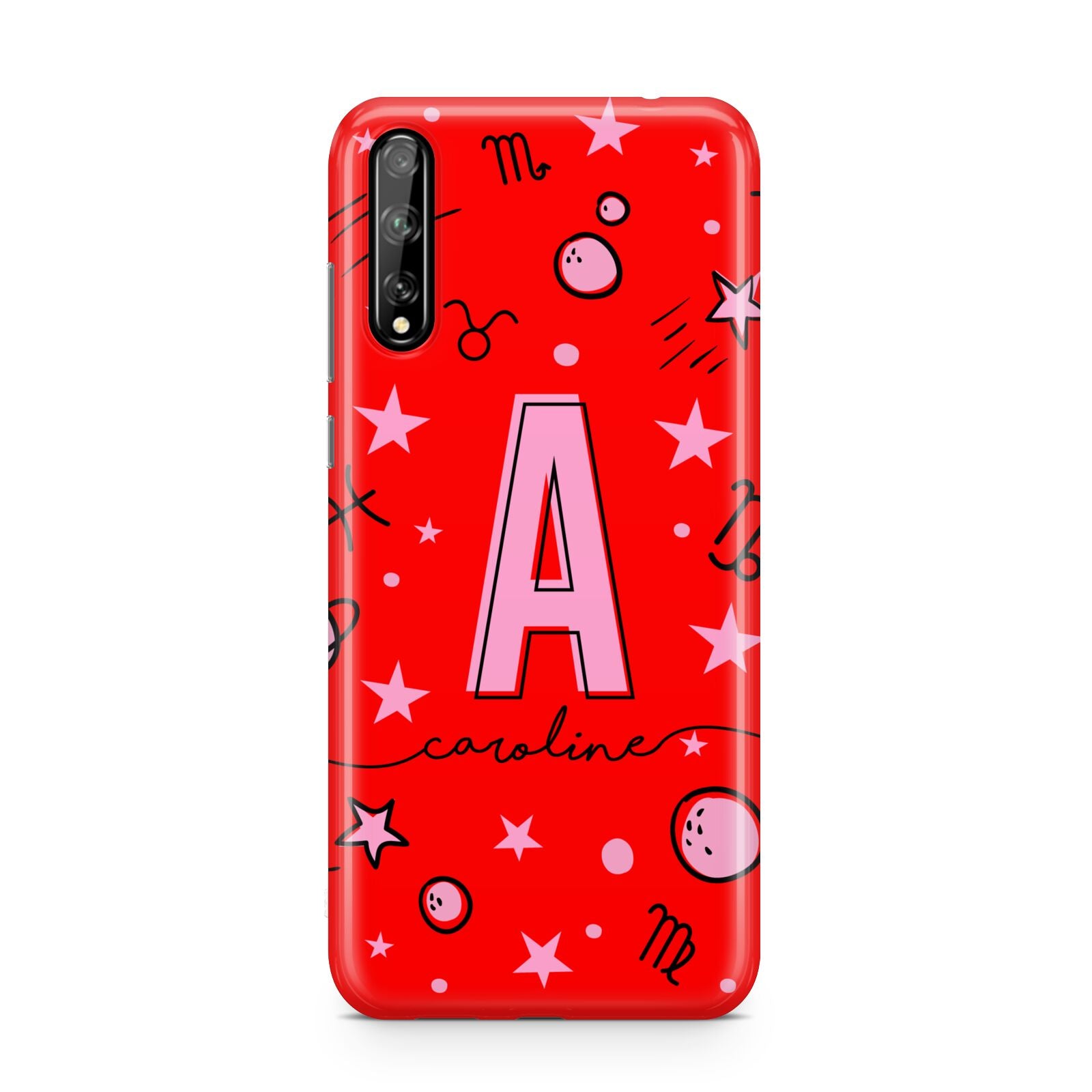 Personalised Space Initial Name Huawei Enjoy 10s Phone Case