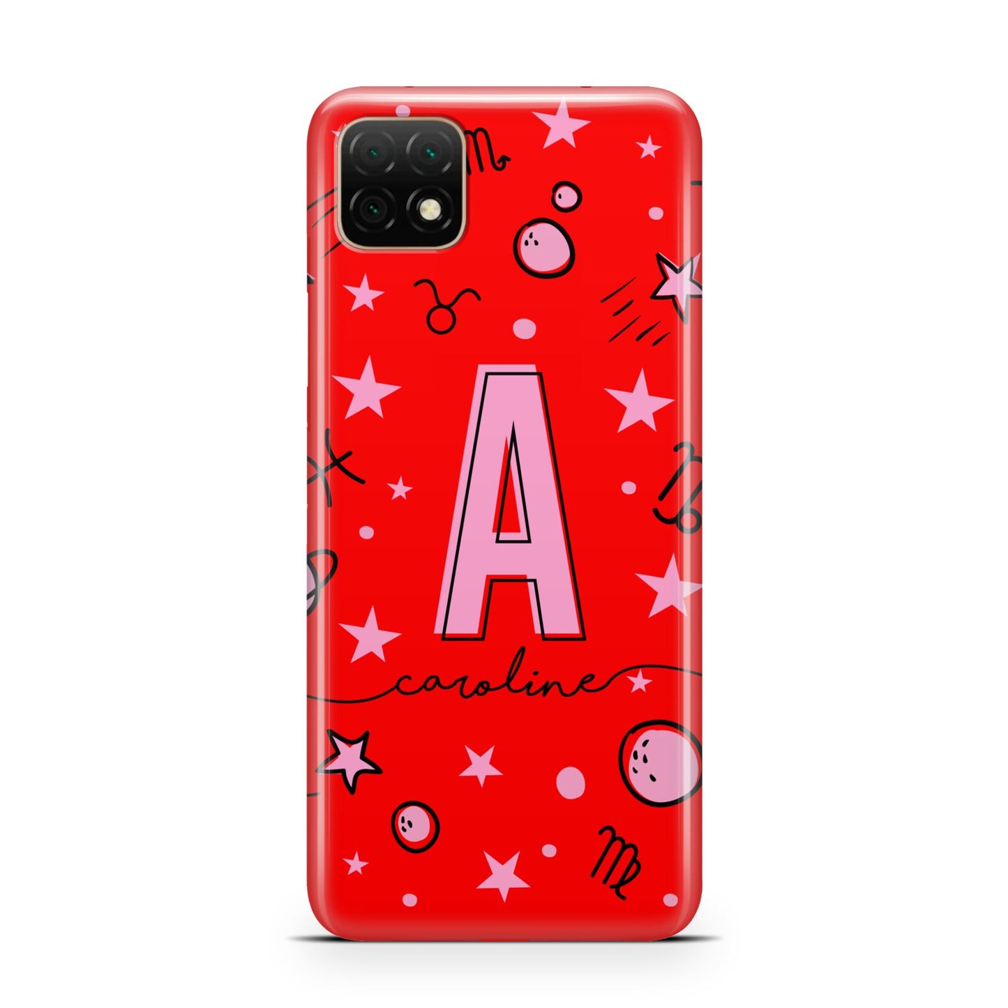 Personalised Space Initial Name Huawei Enjoy 20 Phone Case