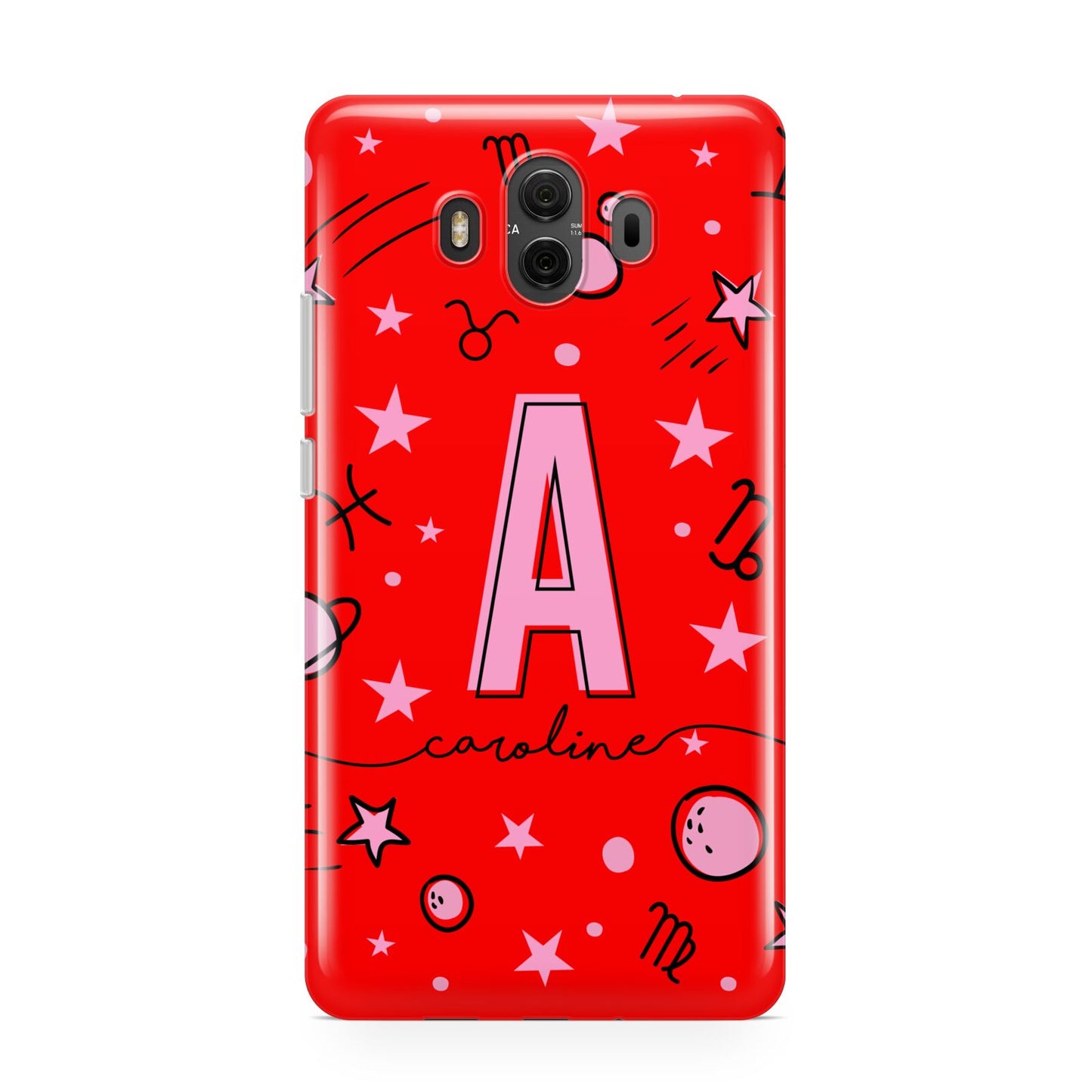 Personalised Space Initial Name Huawei Mate 10 Protective Phone Case