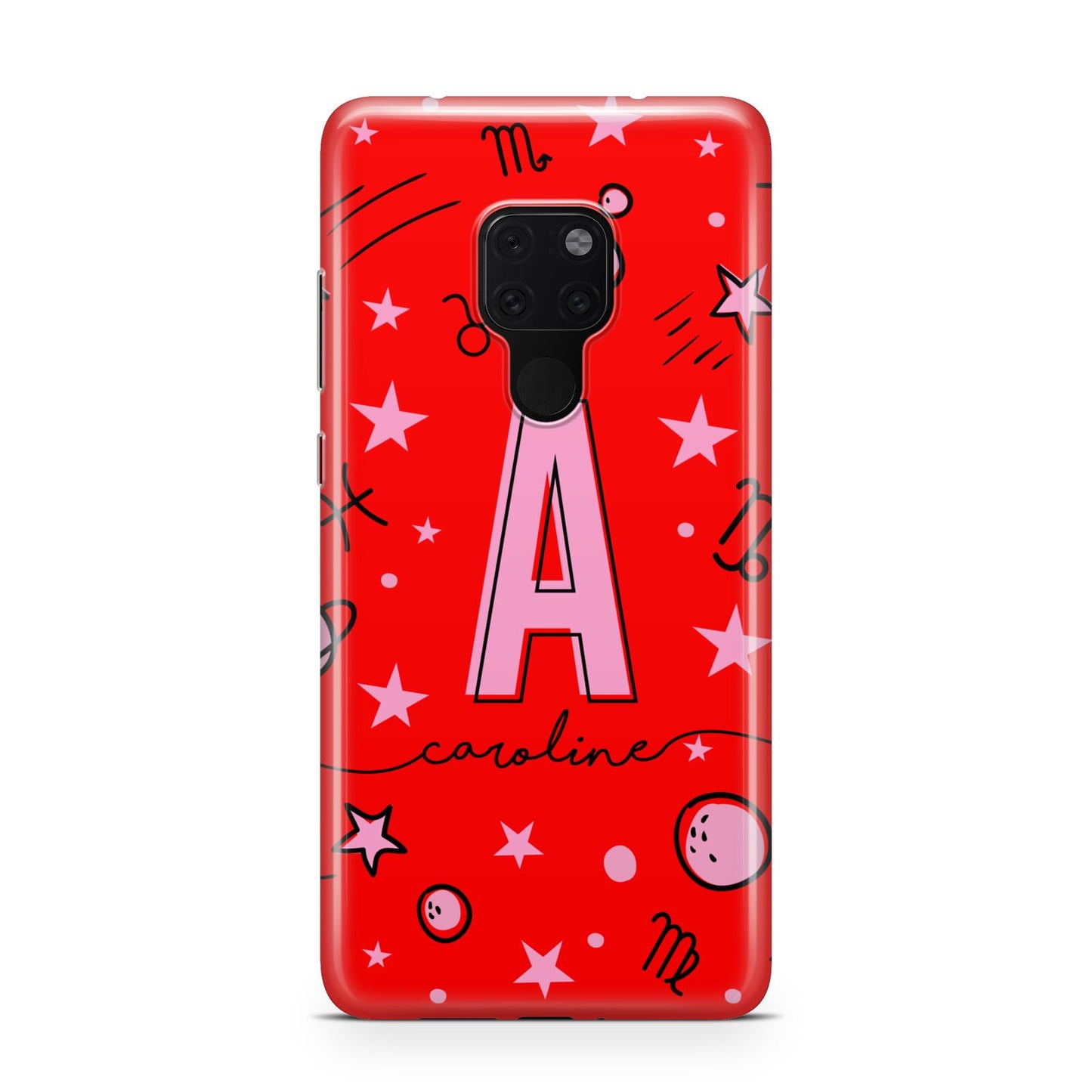 Personalised Space Initial Name Huawei Mate 20 Phone Case