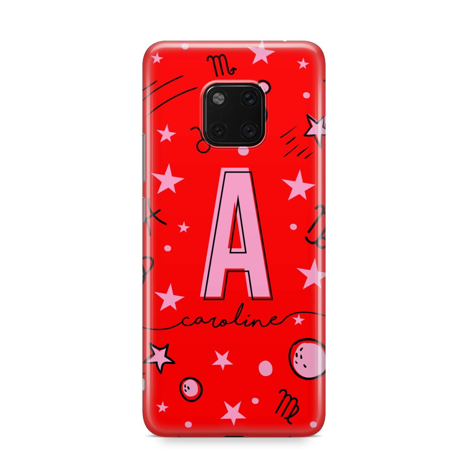 Personalised Space Initial Name Huawei Mate 20 Pro Phone Case