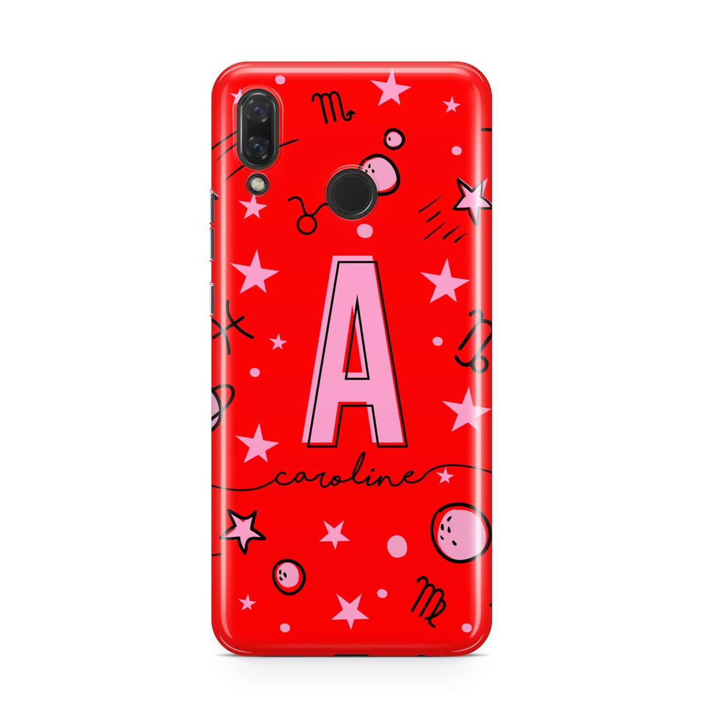 Personalised Space Initial Name Huawei Nova 3 Phone Case