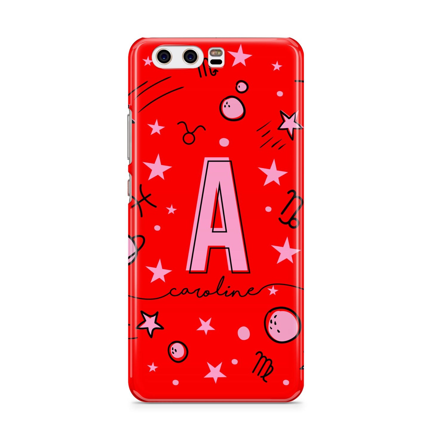 Personalised Space Initial Name Huawei P10 Phone Case