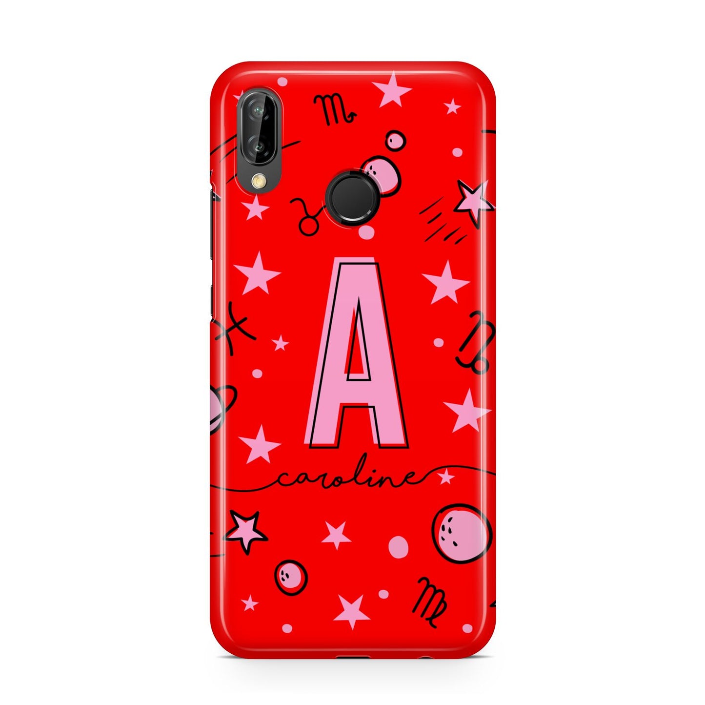 Personalised Space Initial Name Huawei P20 Lite Phone Case