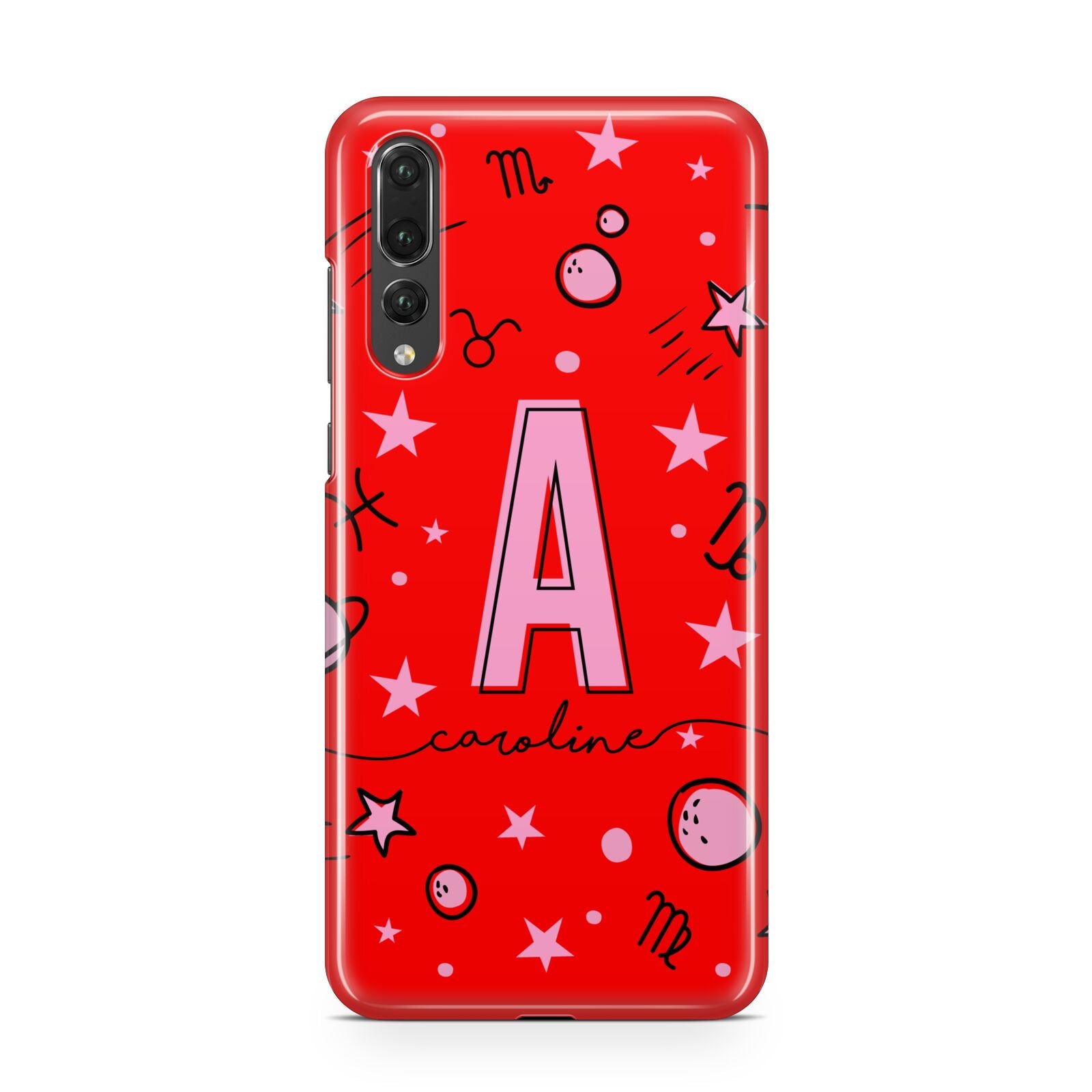 Personalised Space Initial Name Huawei P20 Pro Phone Case