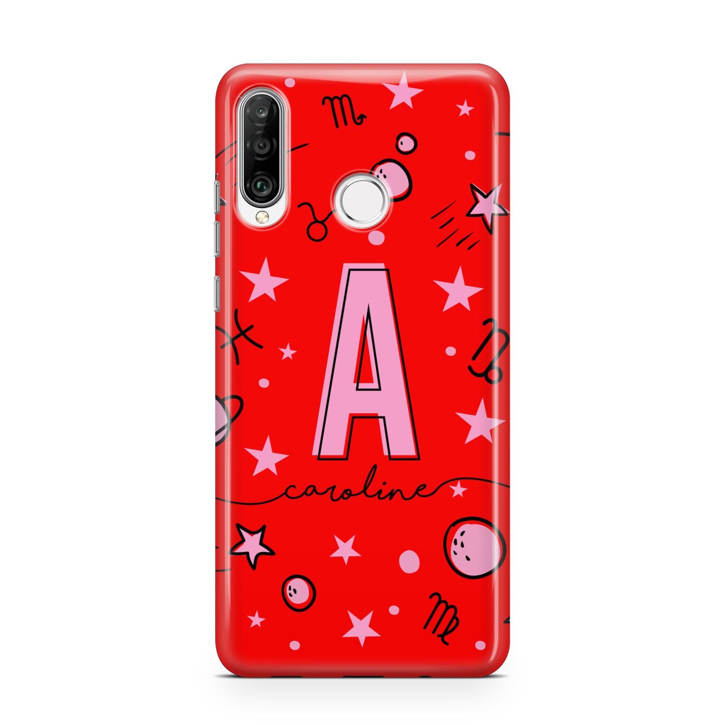 Personalised Space Initial Name Huawei P30 Lite Phone Case