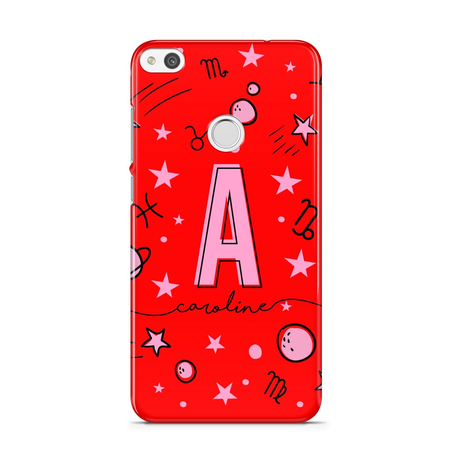 Personalised Space Initial Name Huawei P8 Lite Case