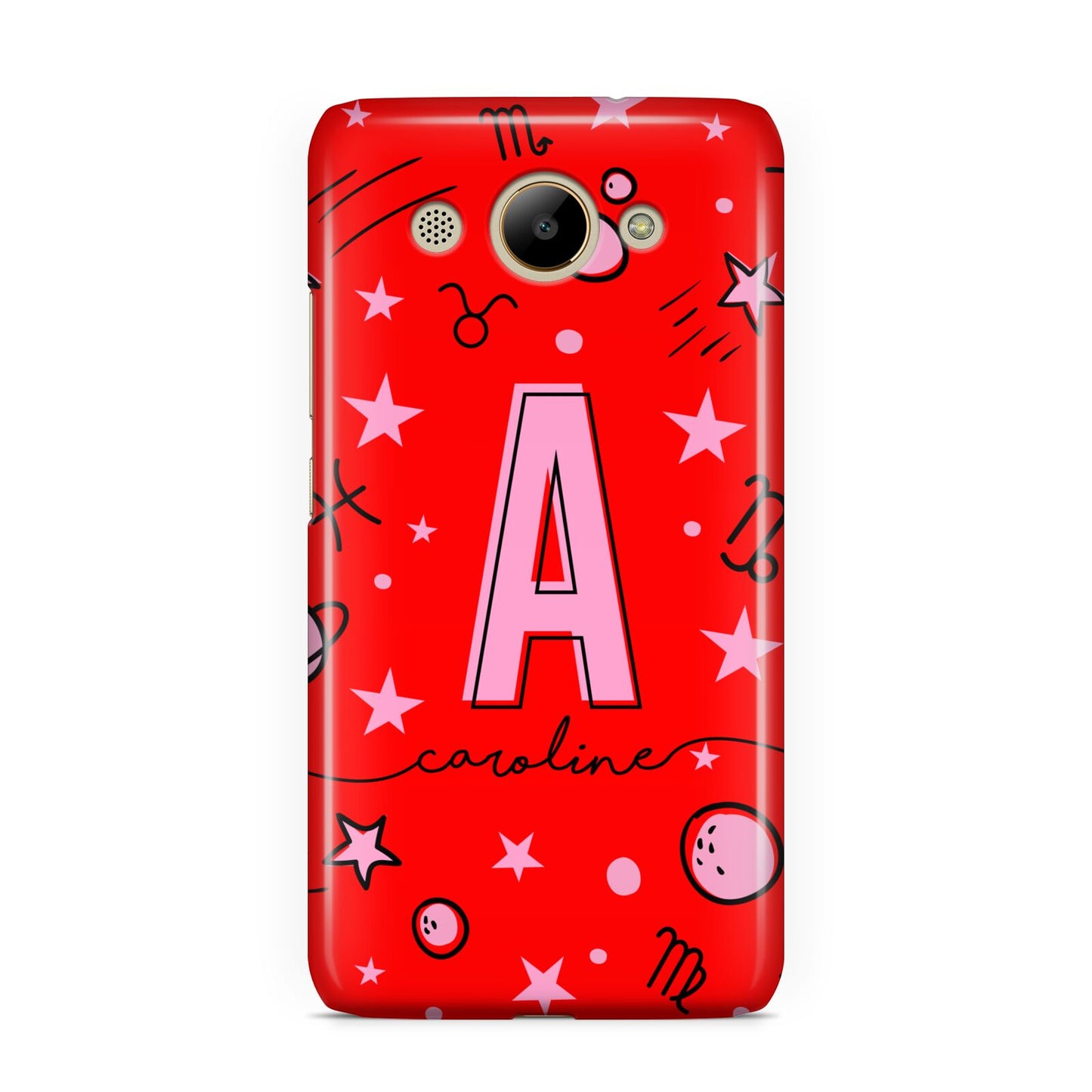 Personalised Space Initial Name Huawei Y3 2017