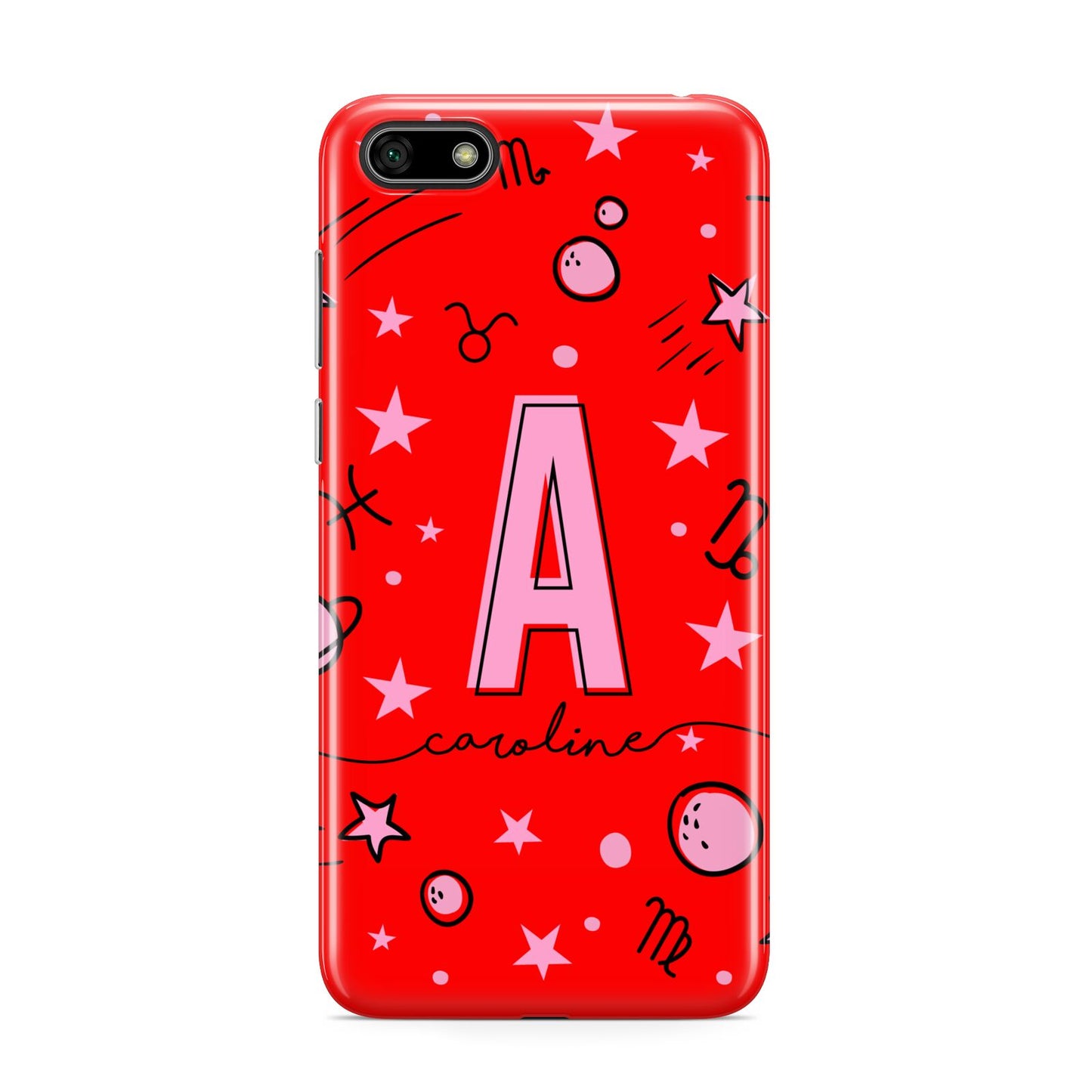 Personalised Space Initial Name Huawei Y5 Prime 2018 Phone Case