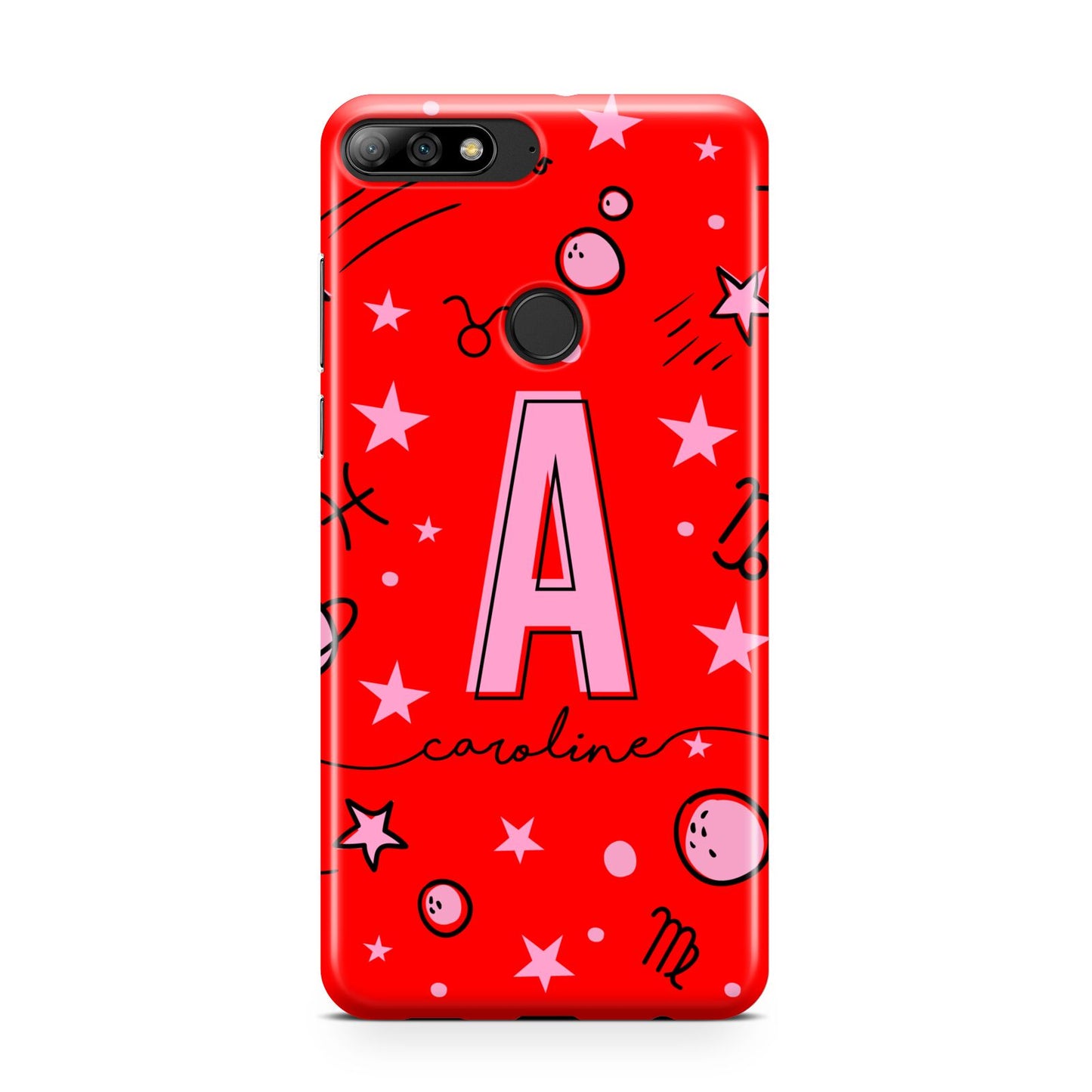 Personalised Space Initial Name Huawei Y7 2018