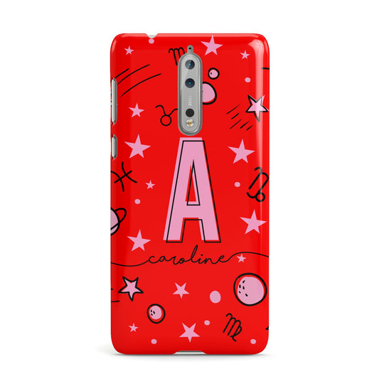Personalised Space Initial Name Nokia Case