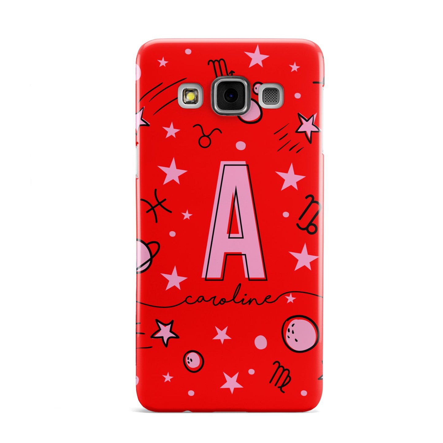 Personalised Space Initial Name Samsung Galaxy A3 Case