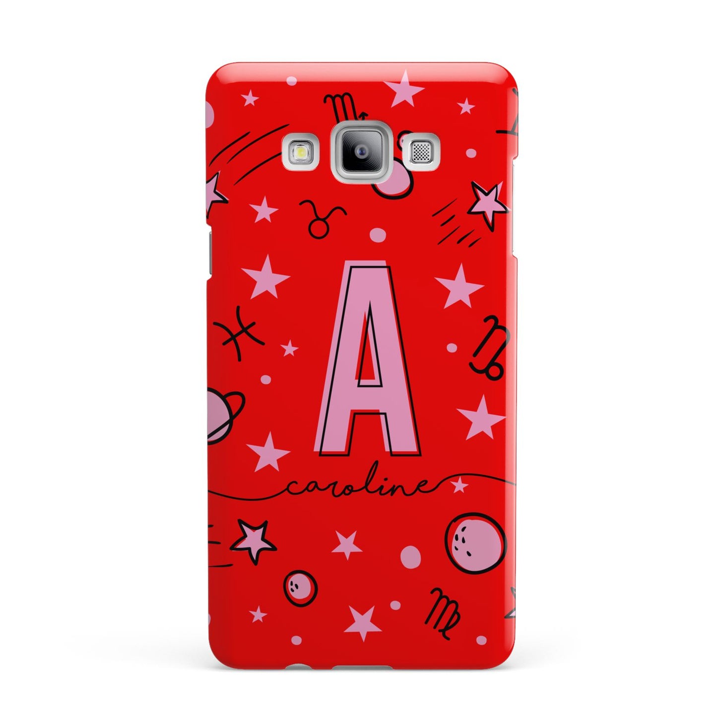 Personalised Space Initial Name Samsung Galaxy A7 2015 Case