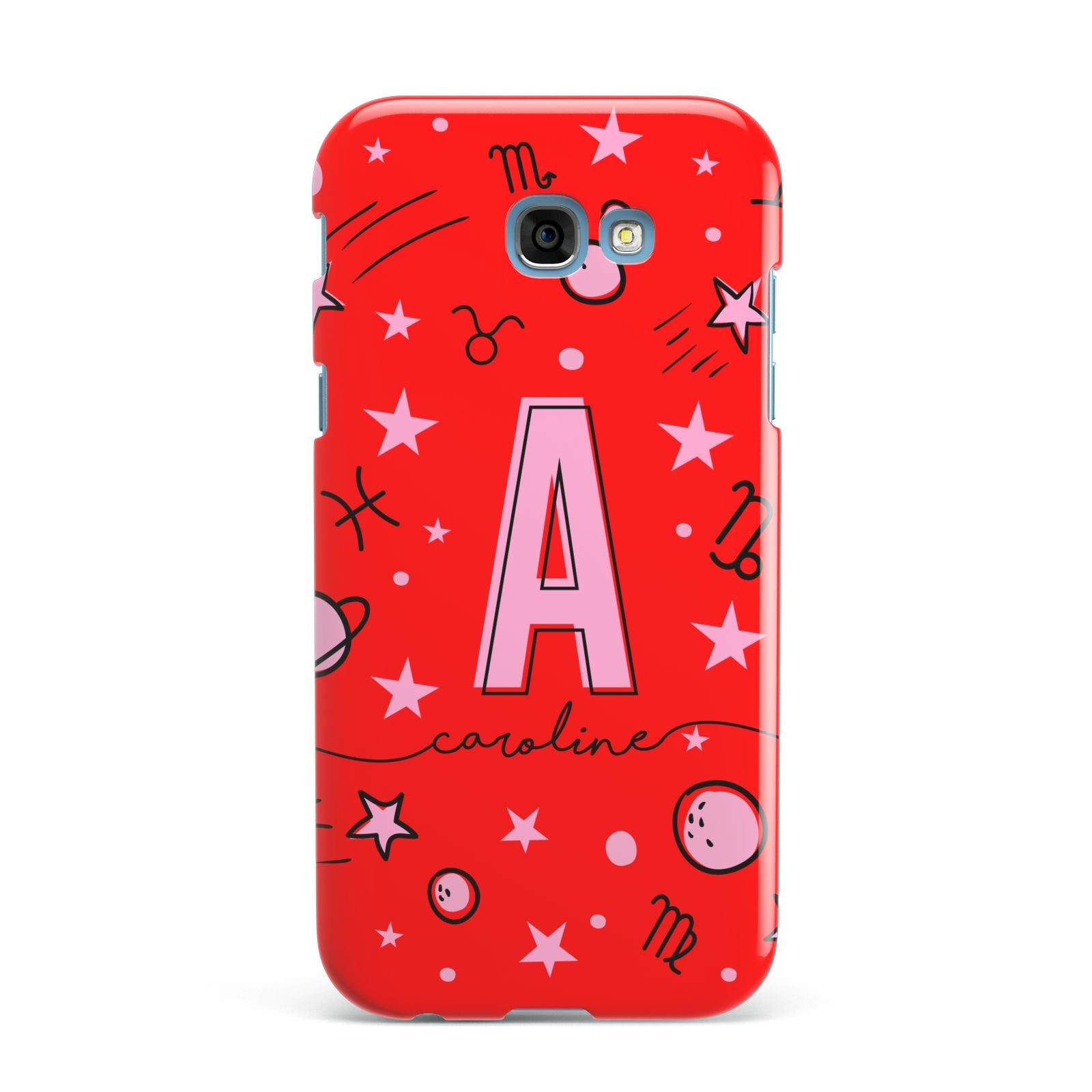 Personalised Space Initial Name Samsung Galaxy A7 2017 Case