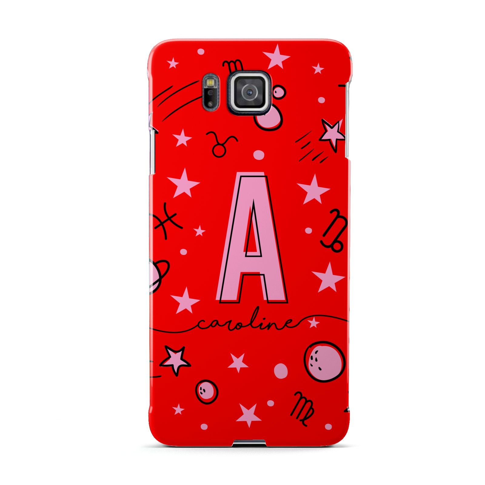 Personalised Space Initial Name Samsung Galaxy Alpha Case