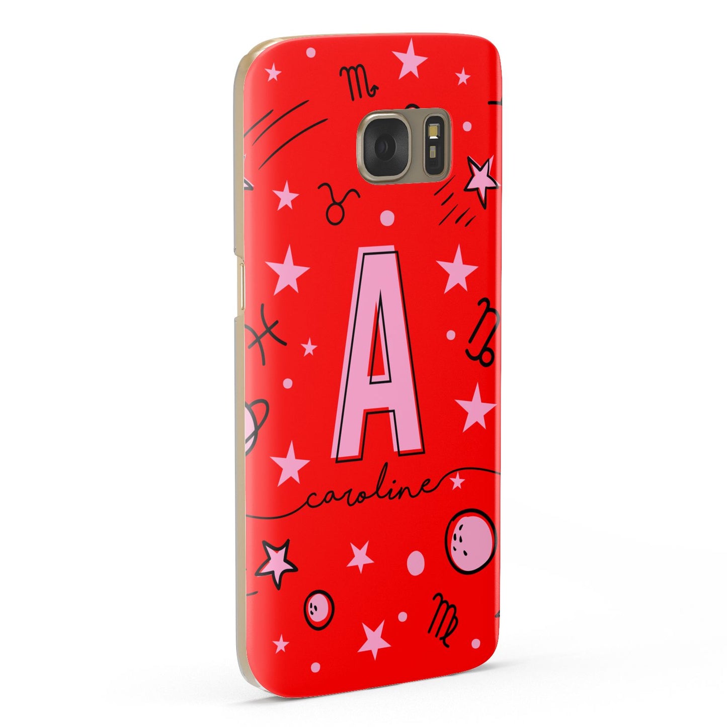 Personalised Space Initial Name Samsung Galaxy Case Fourty Five Degrees