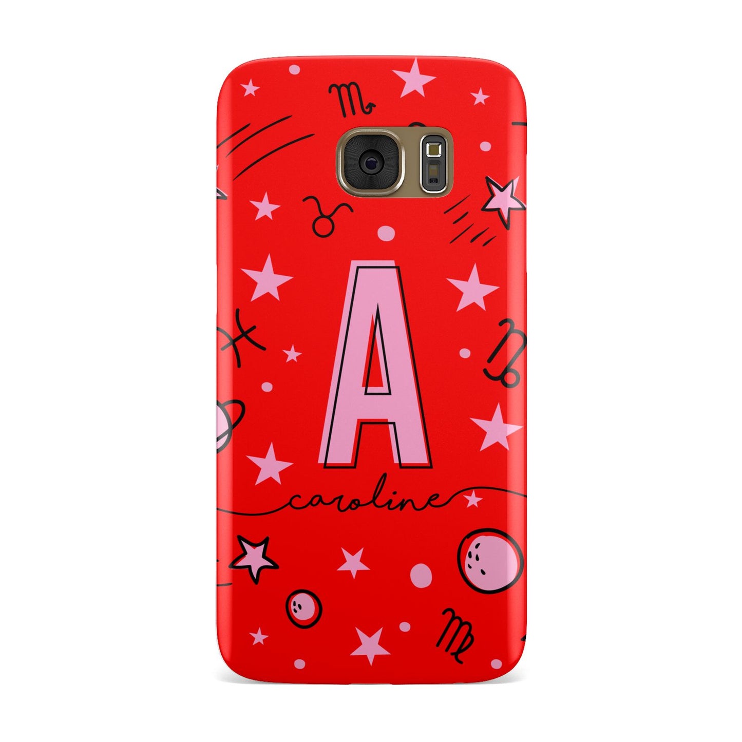 Personalised Space Initial Name Samsung Galaxy Case