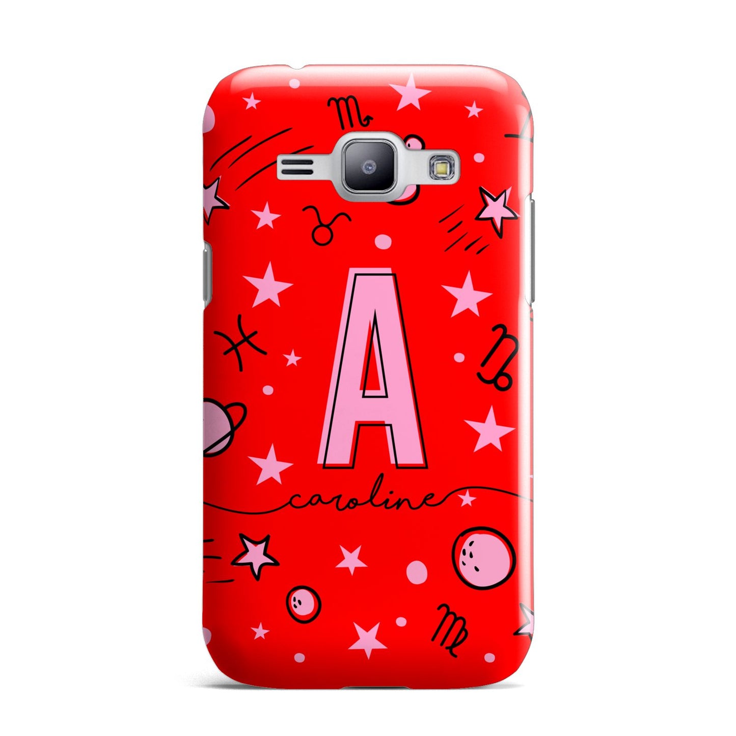 Personalised Space Initial Name Samsung Galaxy J1 2015 Case