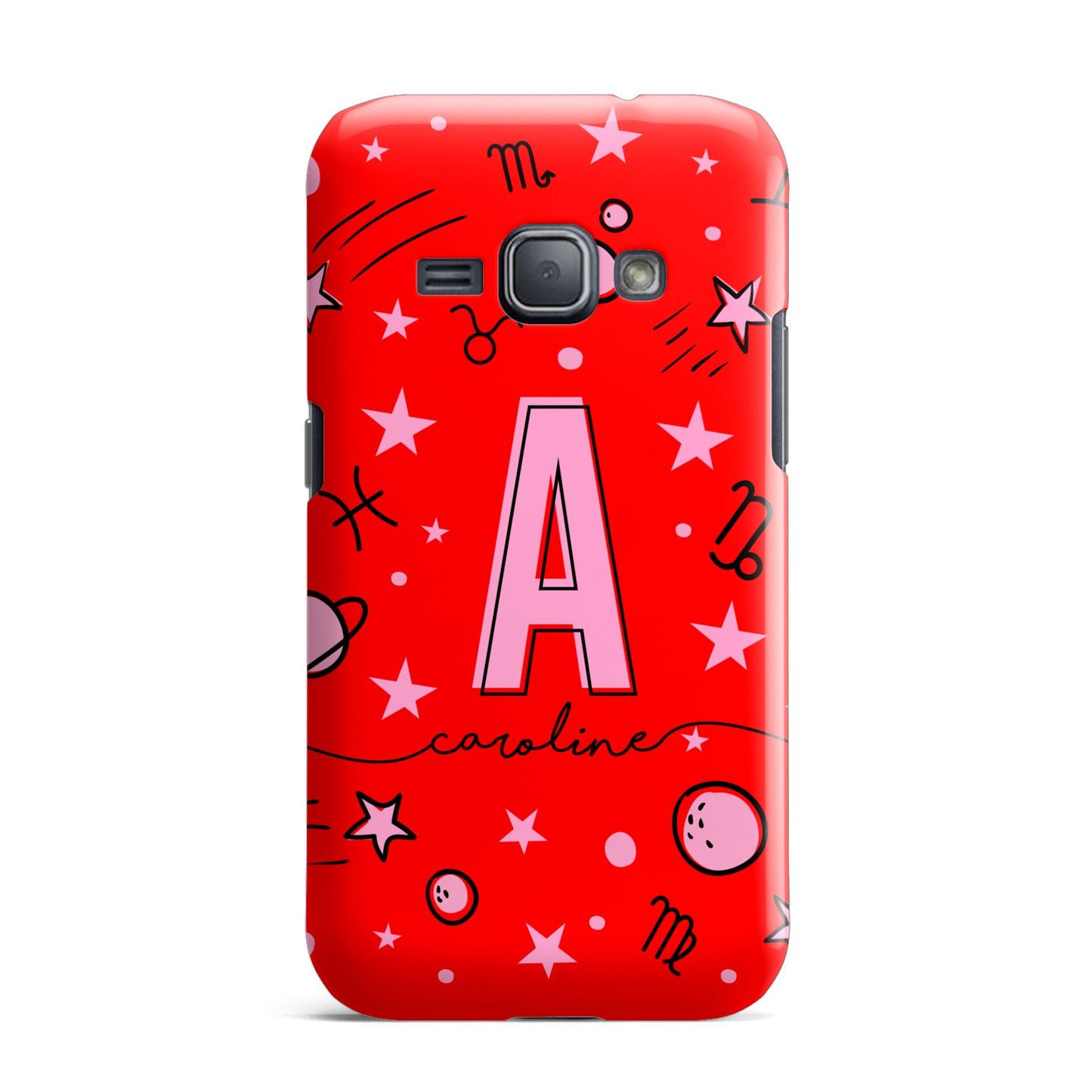 Personalised Space Initial Name Samsung Galaxy J1 2016 Case