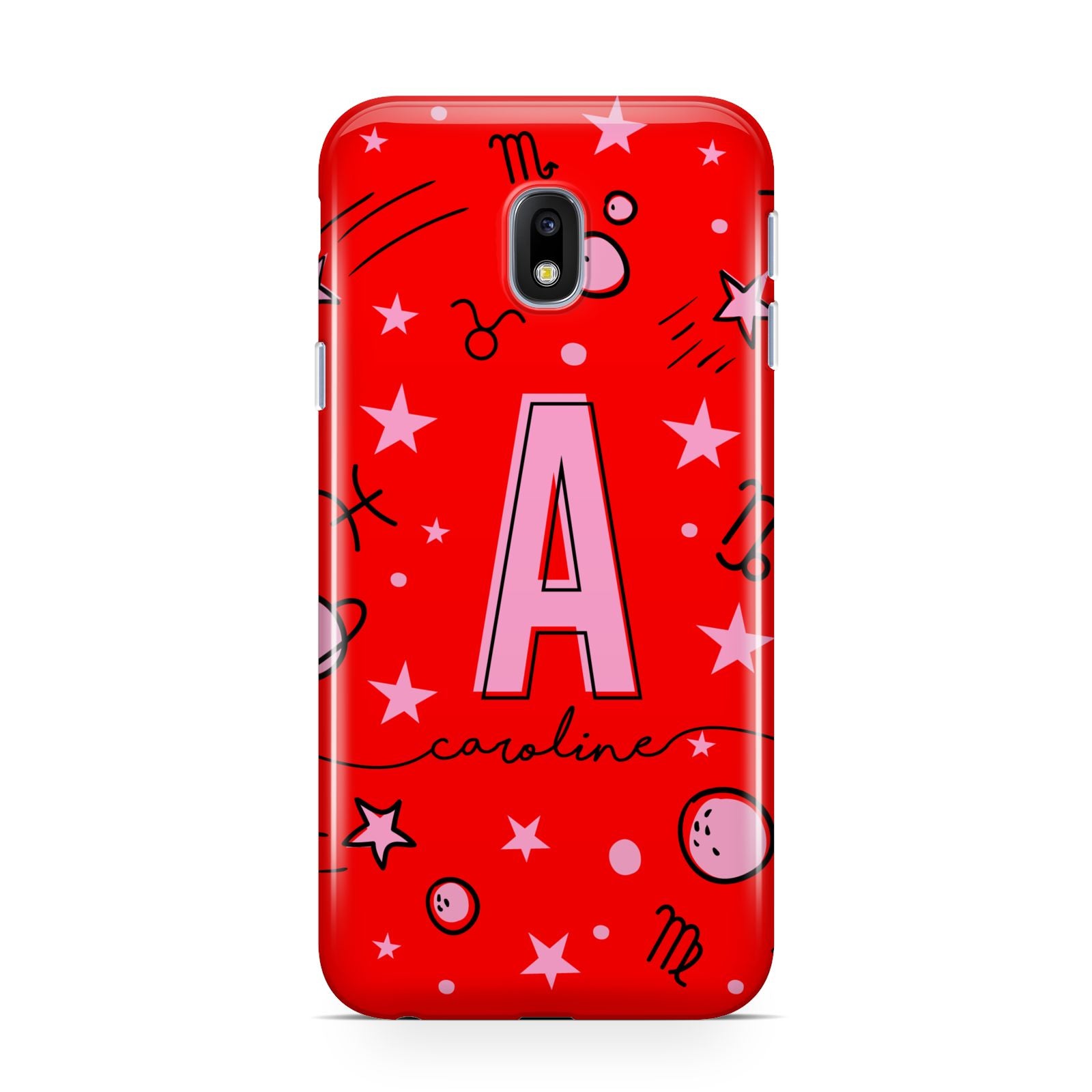 Personalised Space Initial Name Samsung Galaxy J3 2017 Case