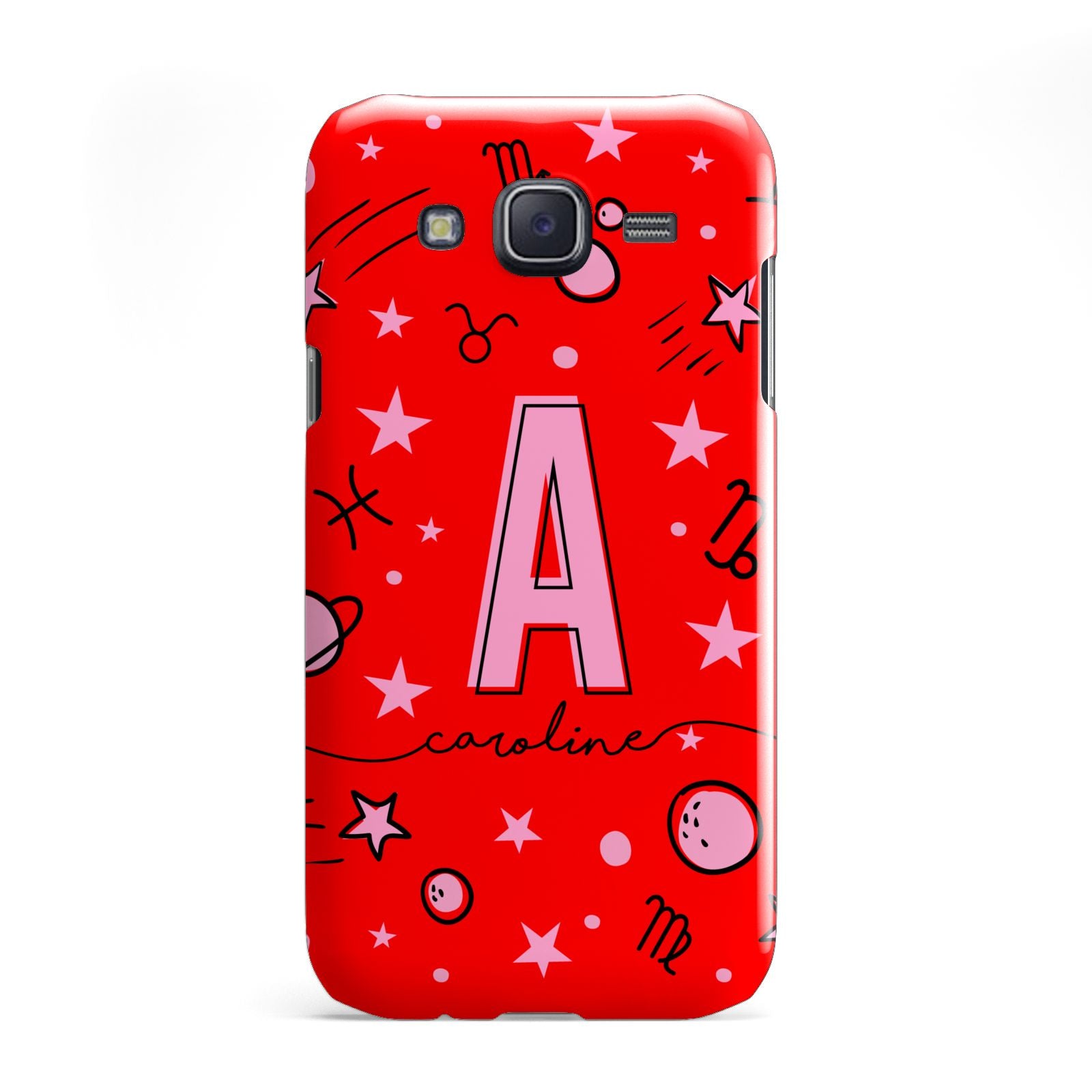 Personalised Space Initial Name Samsung Galaxy J5 Case