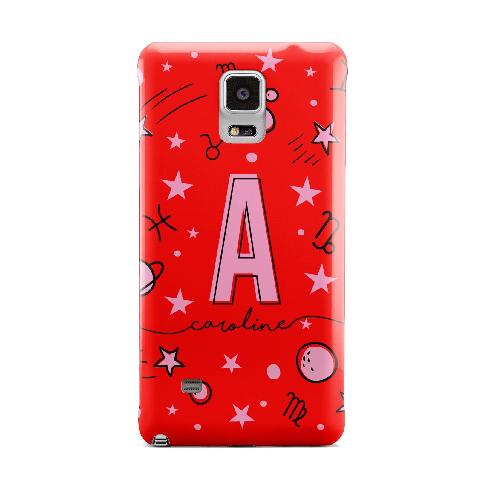 Personalised Space Initial Name Samsung Galaxy Note 4 Case