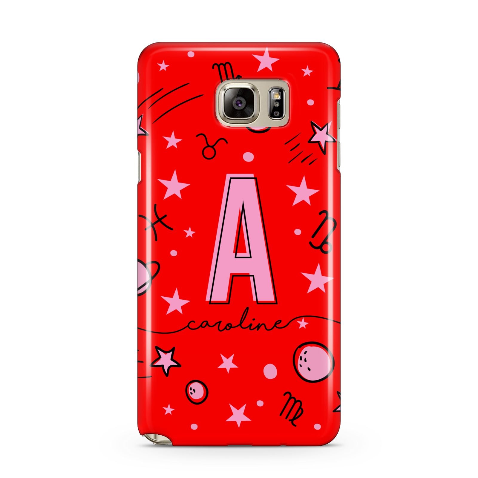 Personalised Space Initial Name Samsung Galaxy Note 5 Case