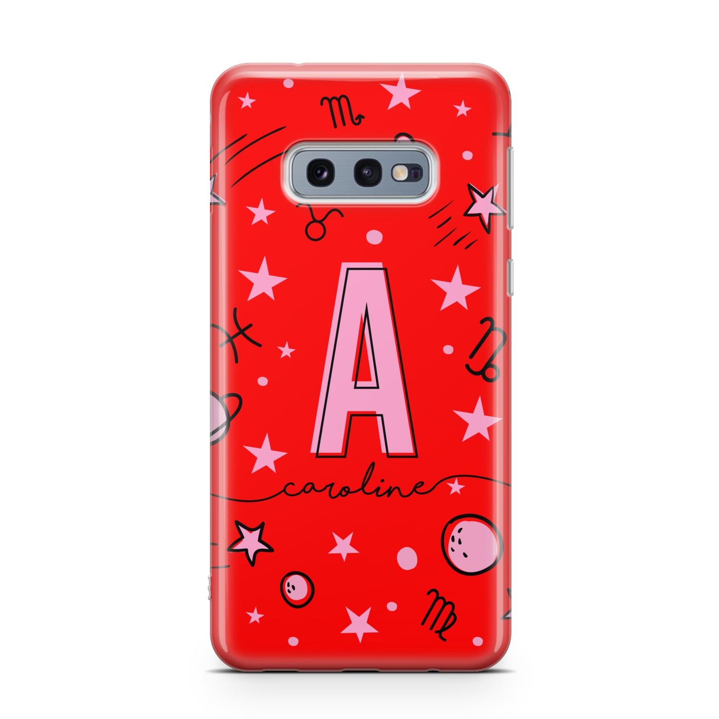 Personalised Space Initial Name Samsung Galaxy S10E Case